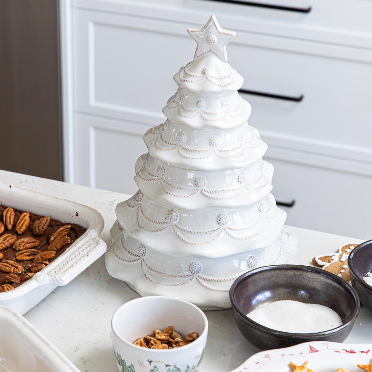 Juliska | Berry & Thread Christmas Tree Cookie Jar with Lid