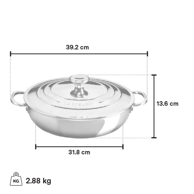 Le Creuset | Stainless Steel Braiser with Lid