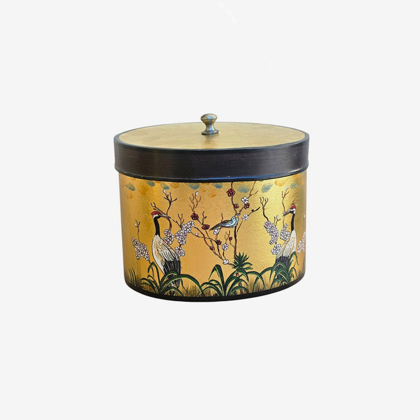 Les Ottomans | Hand-Painted Gold Iron Box