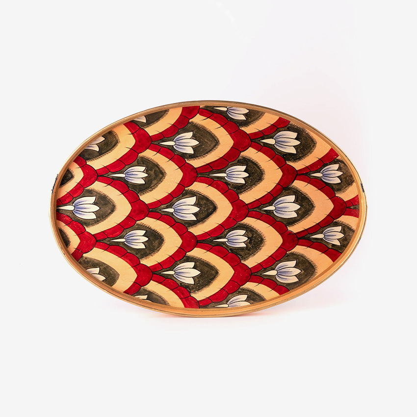Les Ottomans | Ikat Hand-Painted Iron Tray