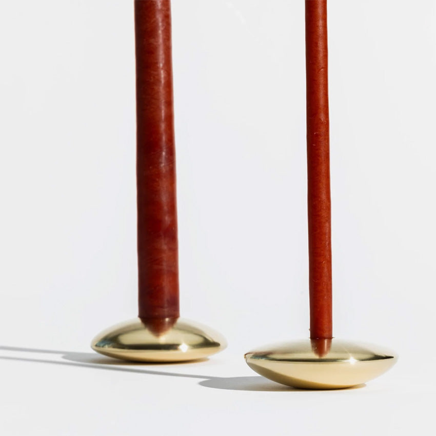 Maison Pechavy | Pebble Brass Candleholder
