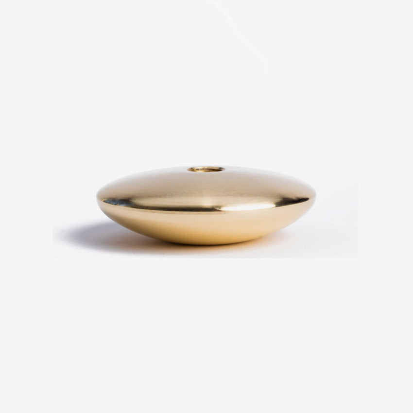 Maison Pechavy | Pebble Brass Candleholder