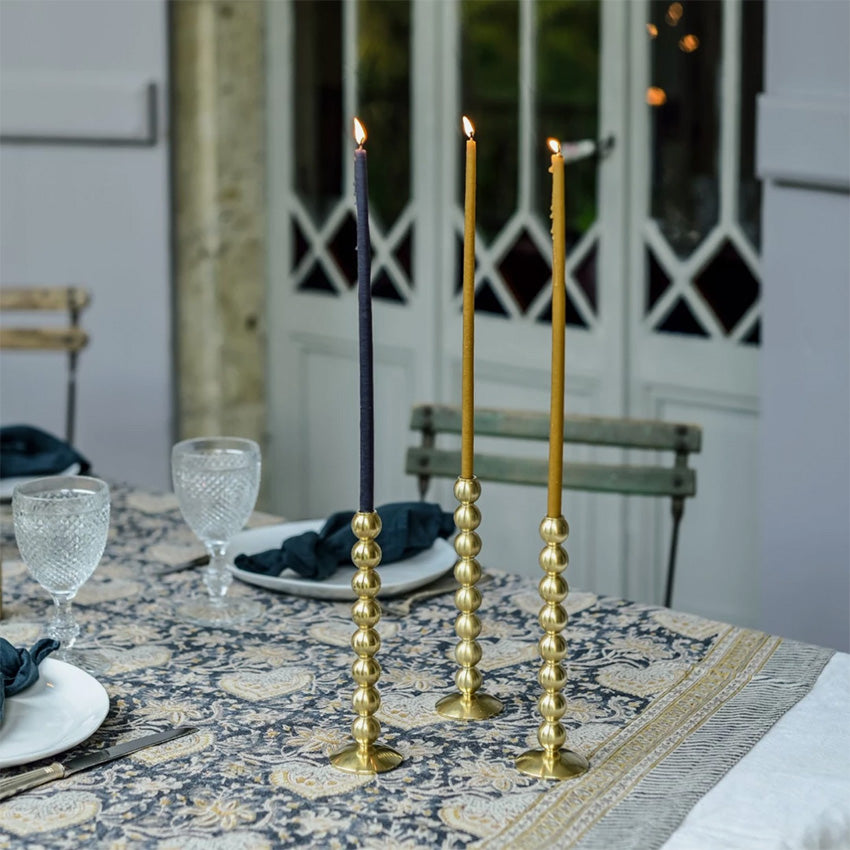 Maison Pechavy | Perles Brass Candleholder