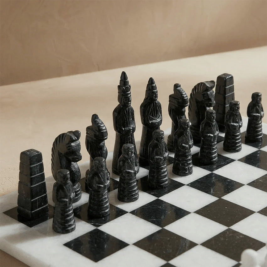 Marble Cultures | Japanese Inspired Marble Chess Set