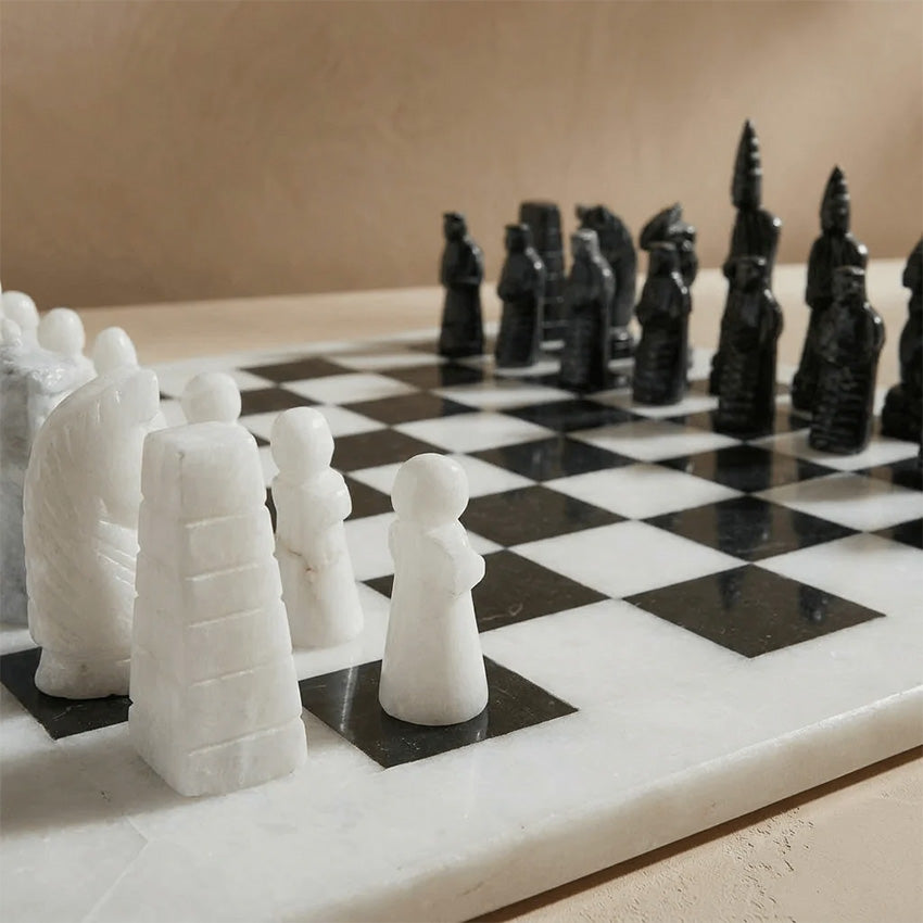Marble Cultures | Japanese Inspired Marble Chess Set