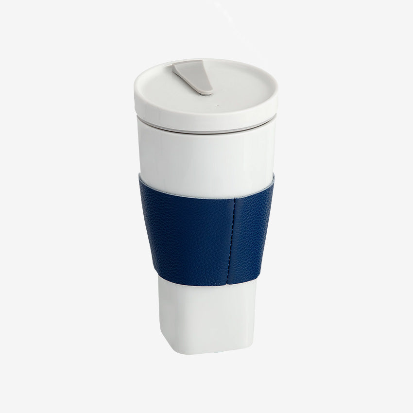 Meissen | Coffee to go mug with porcelain lid and cuff