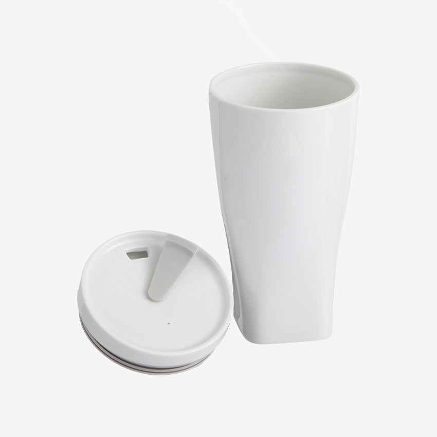 Meissen | Coffee to go mug with porcelain lid and cuff