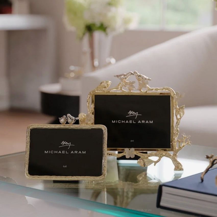 Michael Aram | Cadre Lovebirds Argent et Or