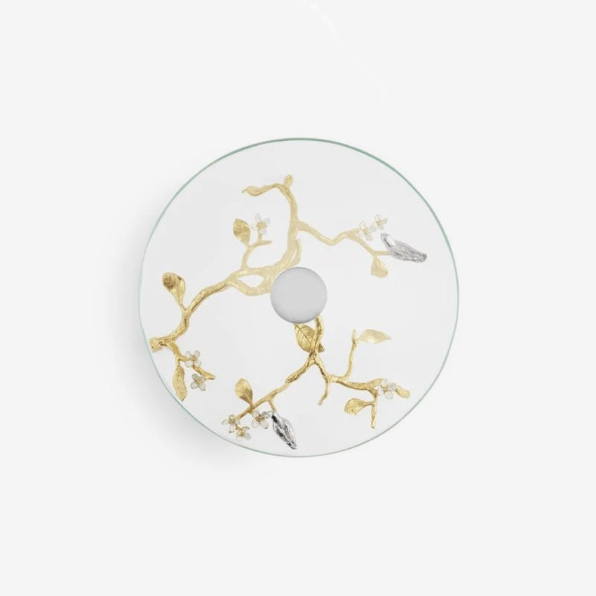 Michael Aram | Lovebirds Silver & Gold Glass Cakestand