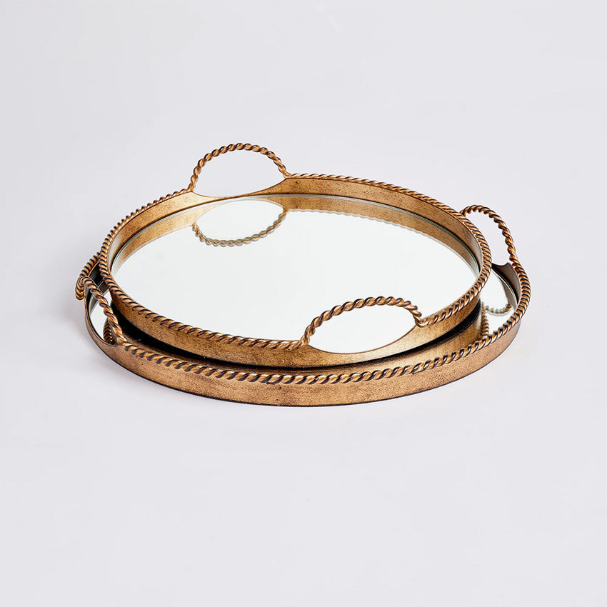 Napa Home & Garden | Braiden Decorative Mirrored Trays - Set Of 2