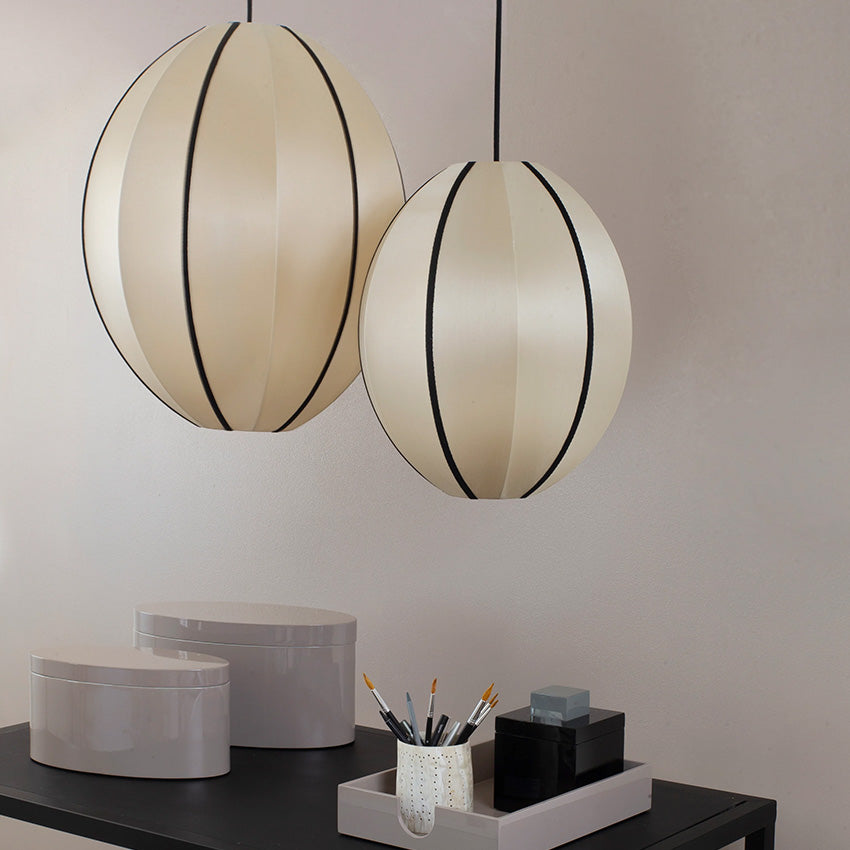 Oi Soi Oi | 100% Silk Lampshade Pendant - Oval