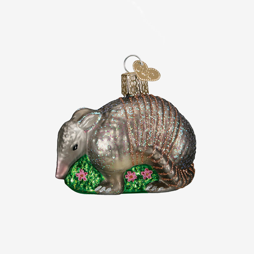 Old World Christmas | Blown Glass Ornament - Armadillo