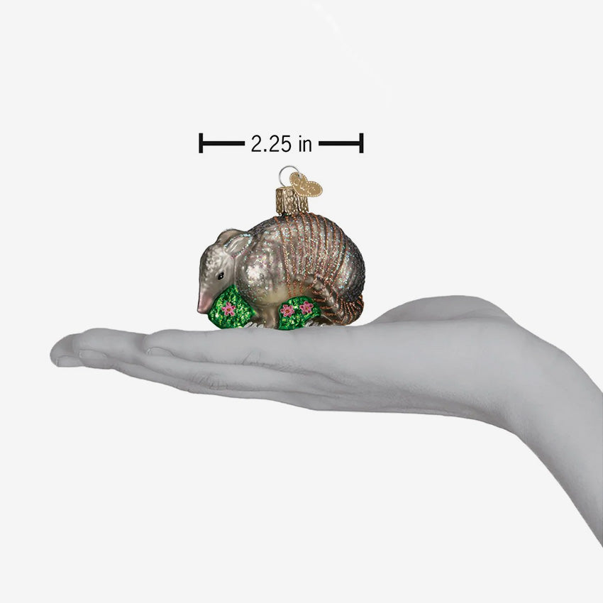 Old World Christmas | Blown Glass Ornament - Armadillo