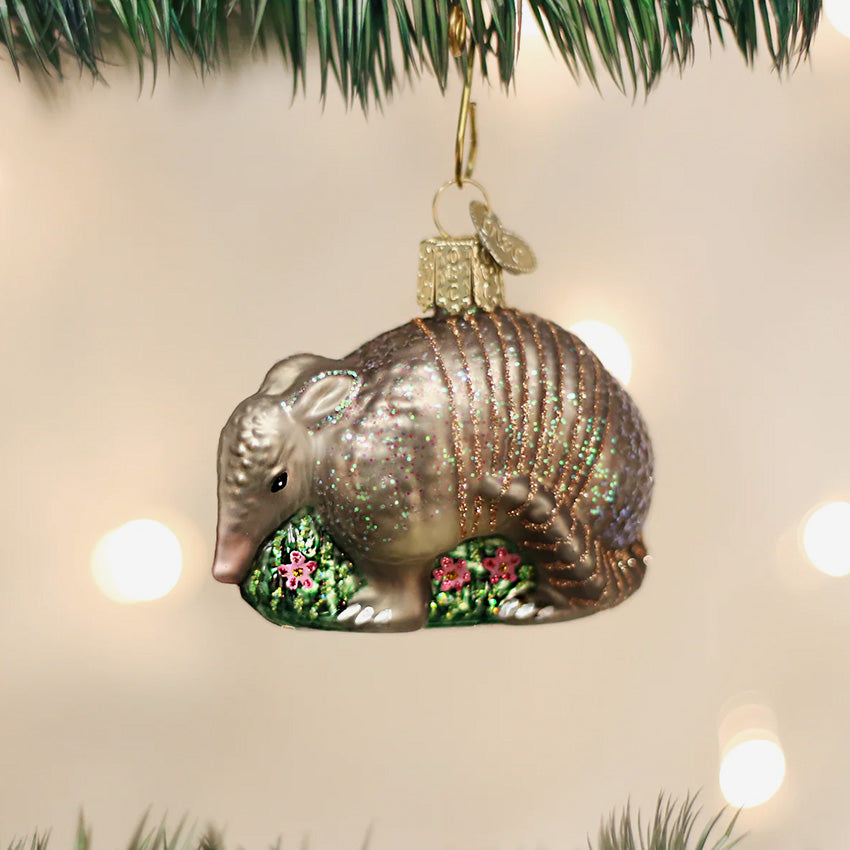 Old World Christmas | Blown Glass Ornament - Armadillo