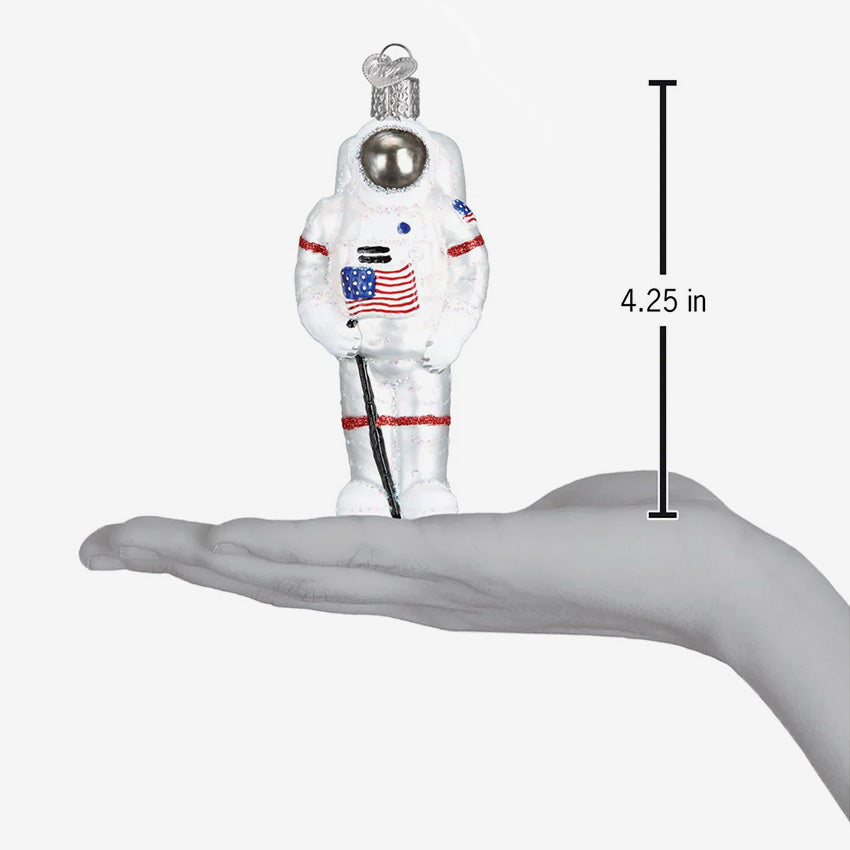 Old World Christmas | Blown Glass Ornament - Astronaut