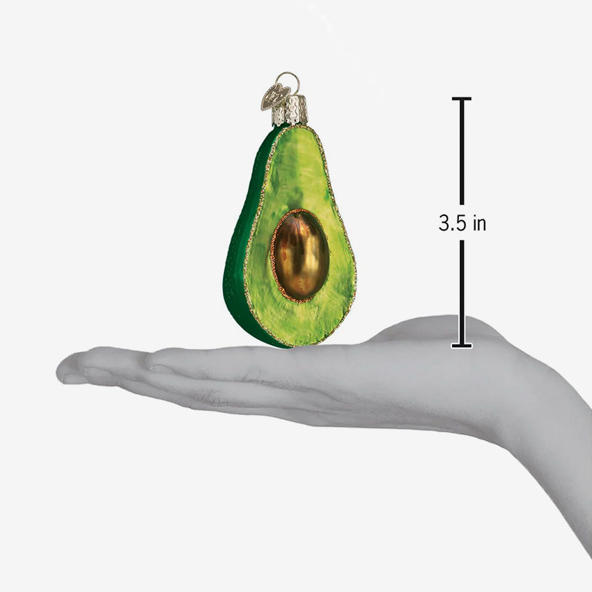 Old World Christmas | Blown Glass Ornament - Avocado
