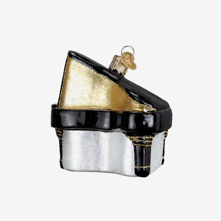 Old World Christmas | Blown Glass Ornament - Baby Grand Piano