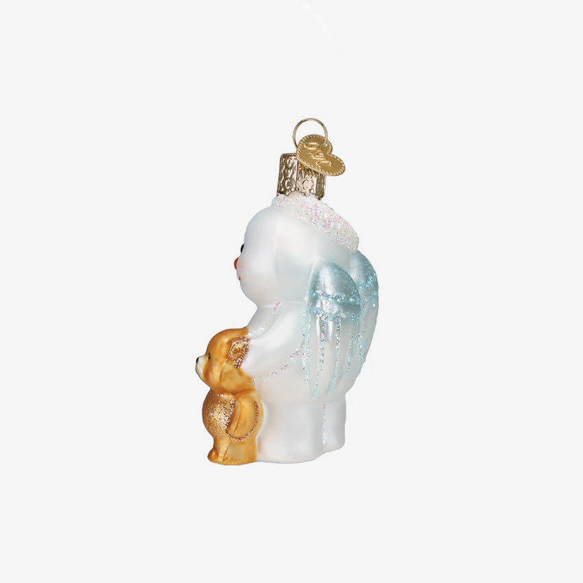 Old World Christmas | Blown Glass Ornament - Baby Snow Angel