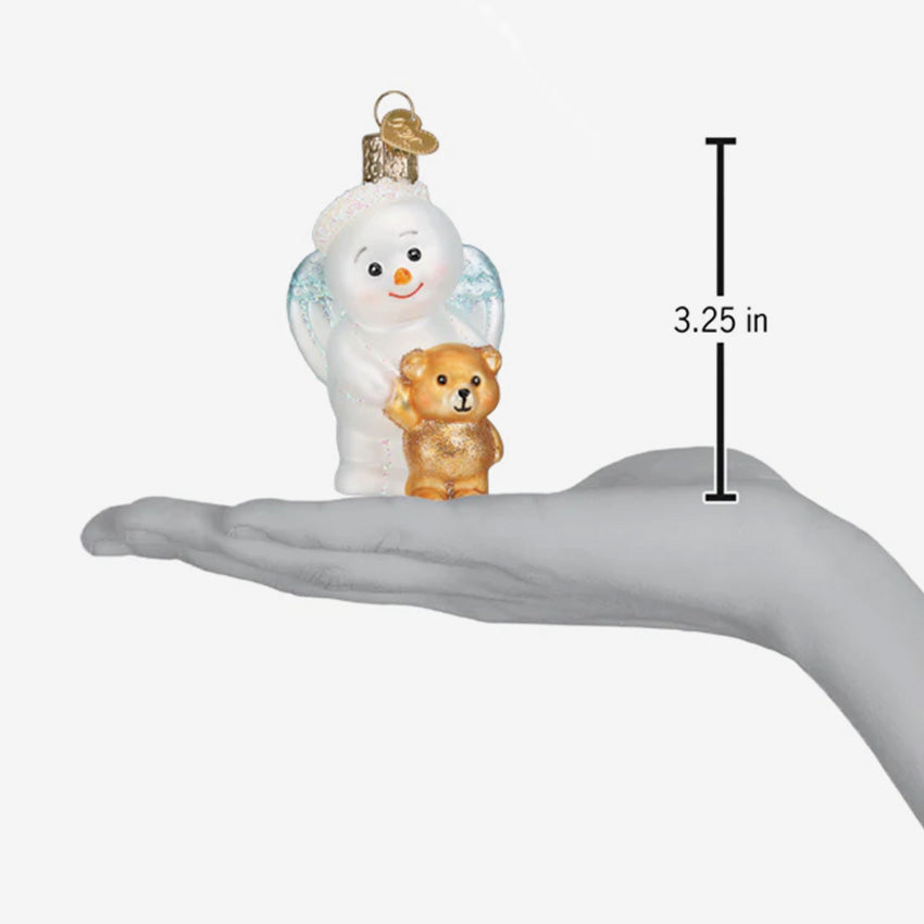 Old World Christmas | Blown Glass Ornament - Baby Snow Angel