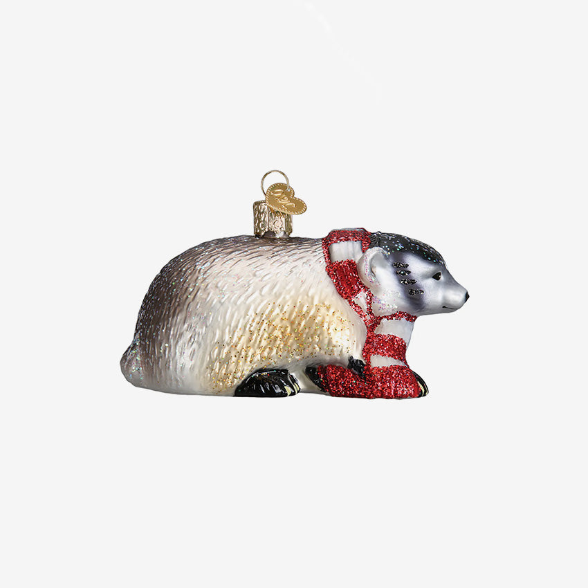 Old World Christmas | Blown Glass Ornament - Badger
