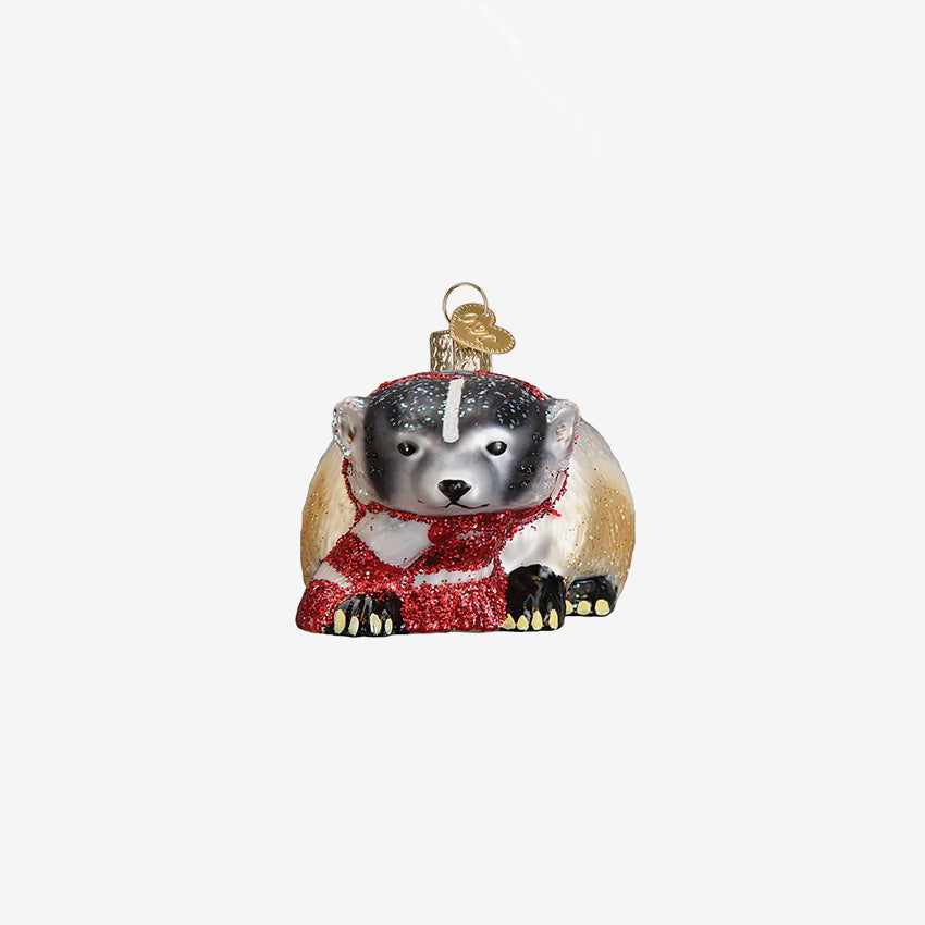 Old World Christmas | Blown Glass Ornament - Badger