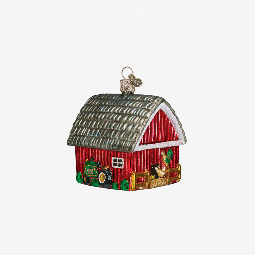 Old World Christmas | Blown Glass Ornament - Barn