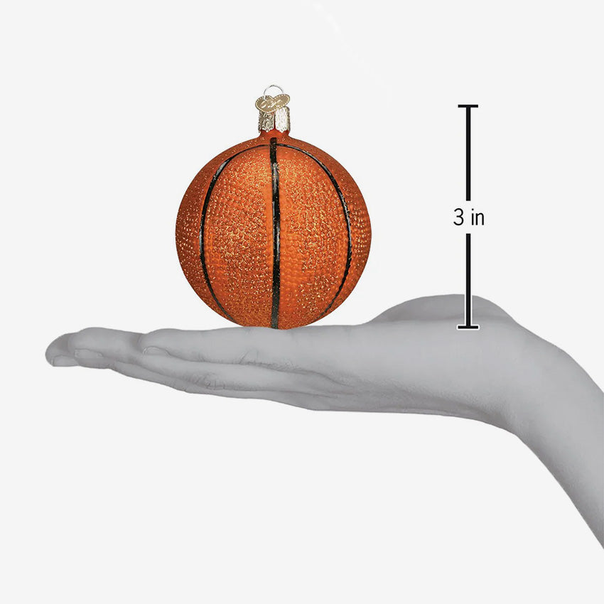 Old World Christmas | Blown Glass Ornament - Basketball