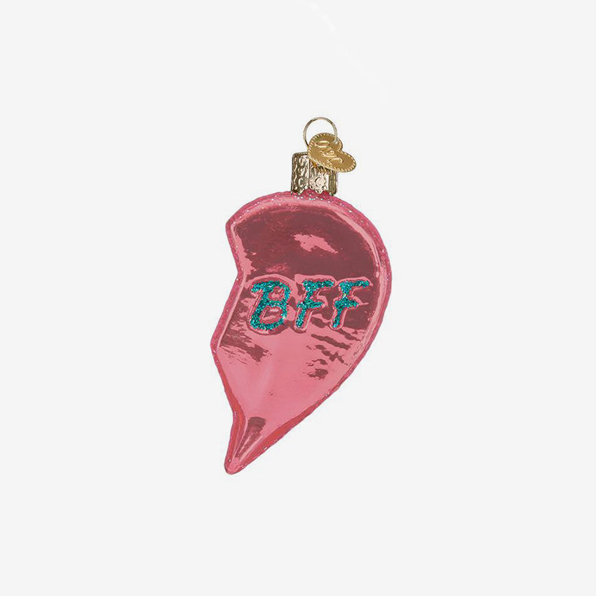 Old World Christmas | Blown Glass Ornament - Bff Hearts