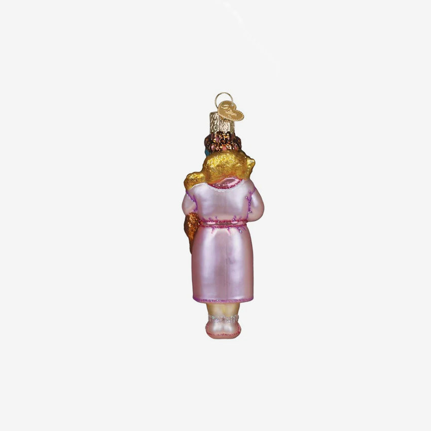 Old World Christmas | Blown Glass Ornament - Cat Lady