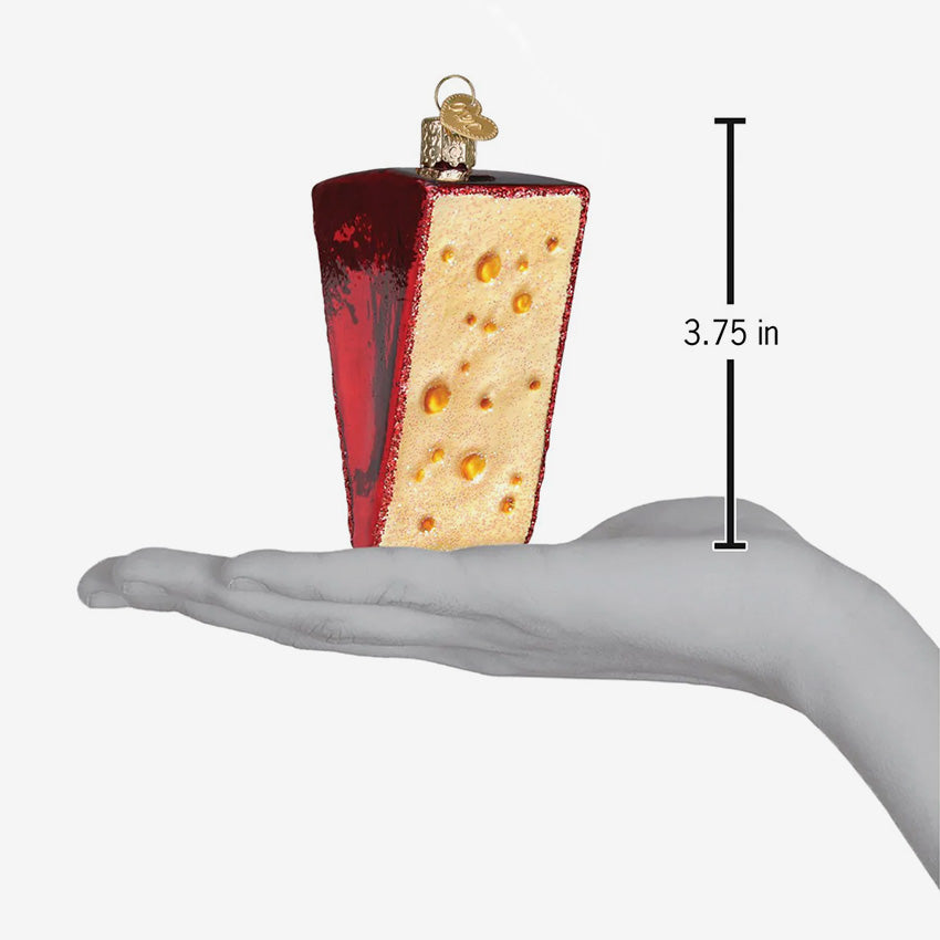 Old World Christmas | Blown Glass Ornament - Cheese Wedge