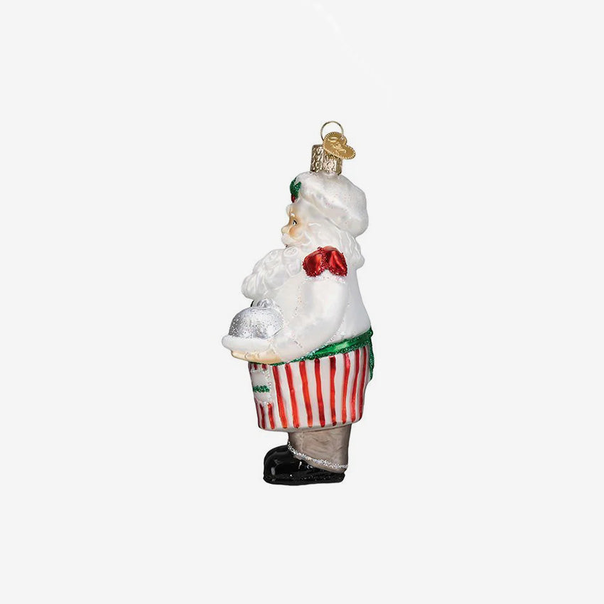 Old World Christmas | Blown Glass Ornament - Chef Santa