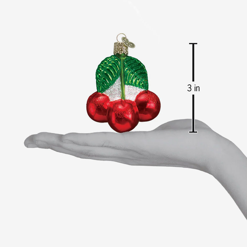 Old World Christmas | Blown Glass Ornament - Cherries