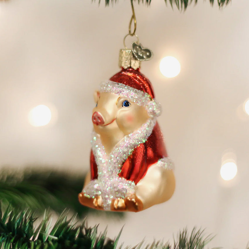 Old World Christmas | Blown Glass Ornament - Christmas Ham