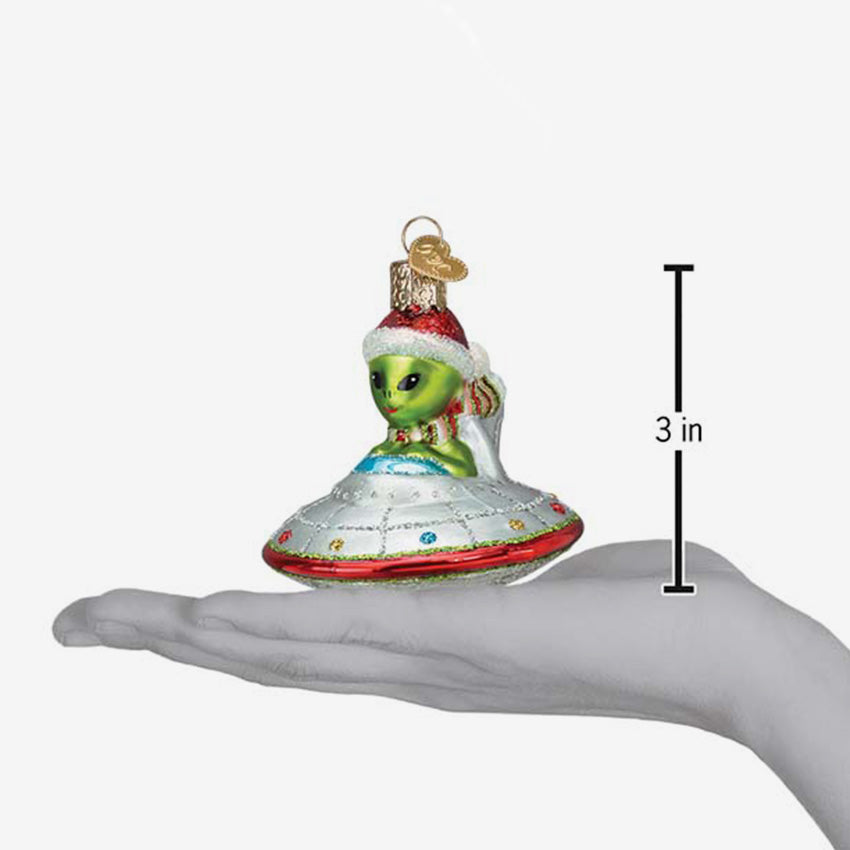 Old World Christmas | Blown Glass Ornament - Christmas Ufo