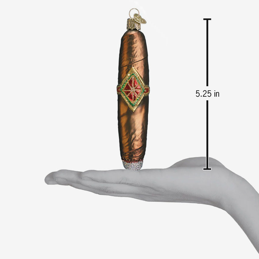 Old World Christmas | Blown Glass Ornament - Cigar