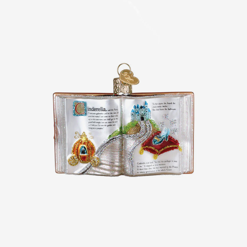 Old World Christmas | Blown Glass Ornament - Cinderella Book