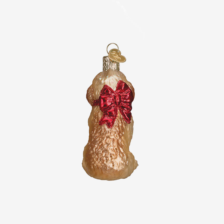 Old World Christmas | Blown Glass Ornament - Cockapoo Puppy