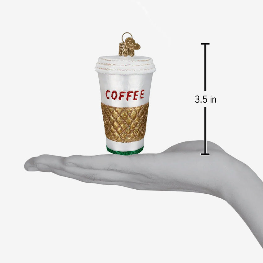 Old World Christmas | Blown Glass Ornament - Coffee To Go