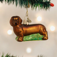 Old World Christmas | Blown Glass Ornament - Dachshund