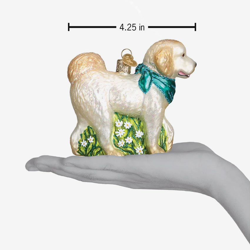 Old World Christmas | Blown Glass Ornament - Doodle Dog