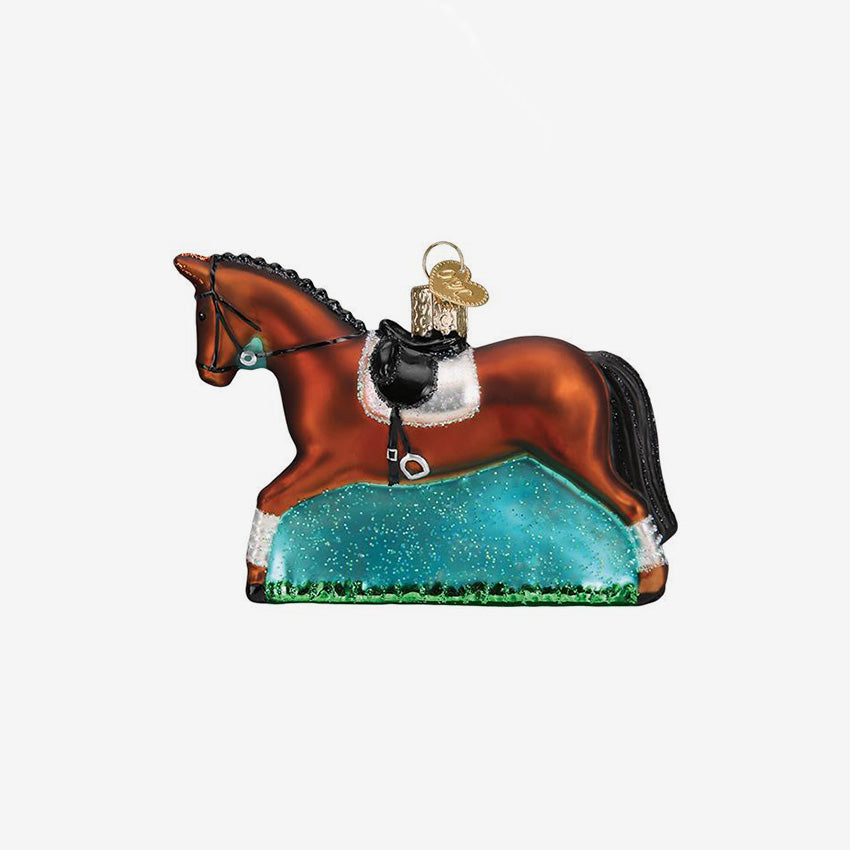 Old World Christmas | Blown Glass Ornament - Dressage Horse