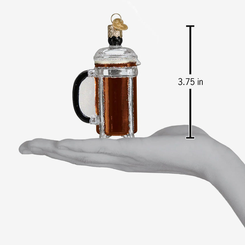 Old World Christmas | Blown Glass Ornament - French Coffee Press