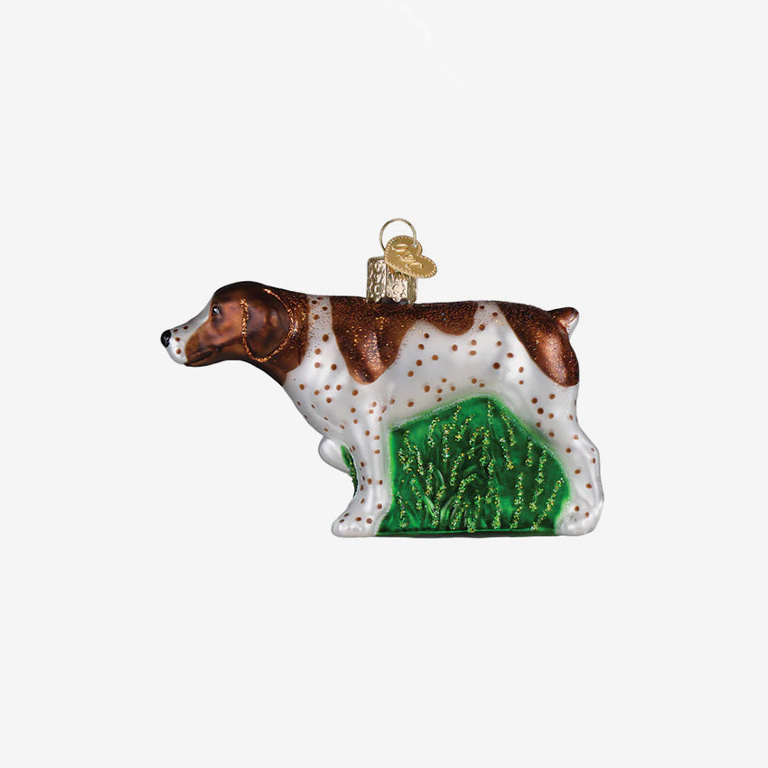 Old World Christmas | Blown Glass Ornament - German Shorthaired Pointer