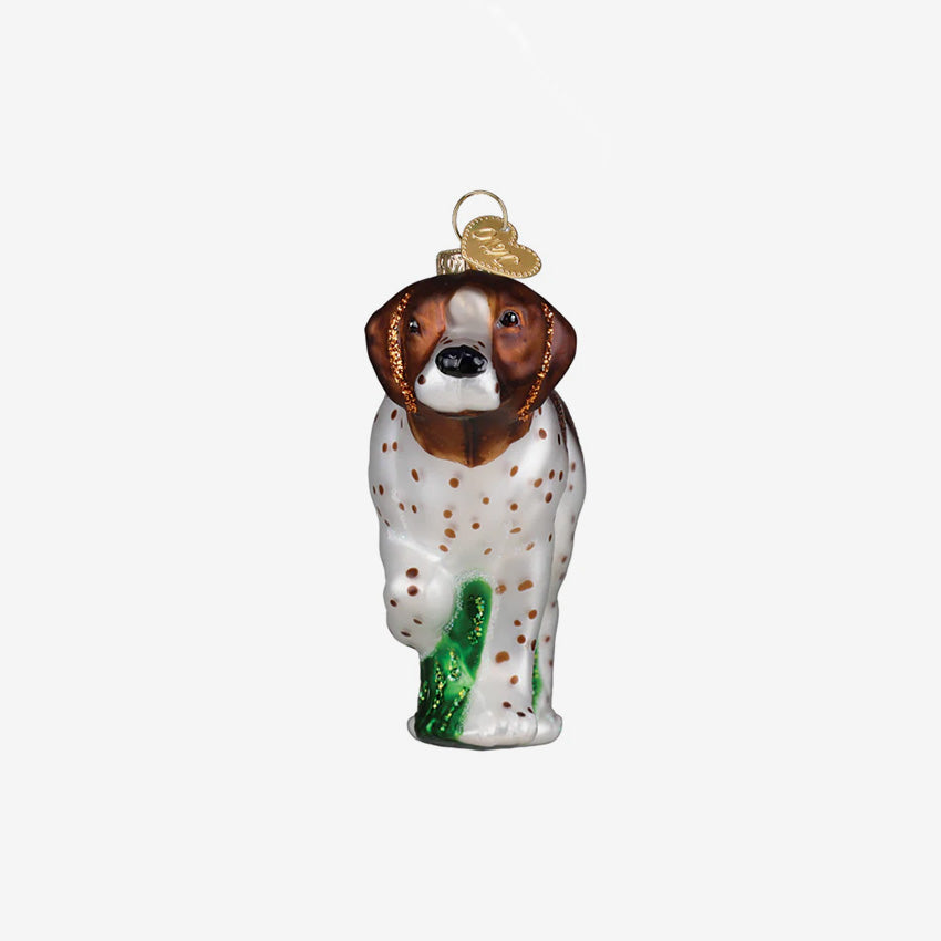 Old World Christmas | Blown Glass Ornament - German Shorthaired Pointer