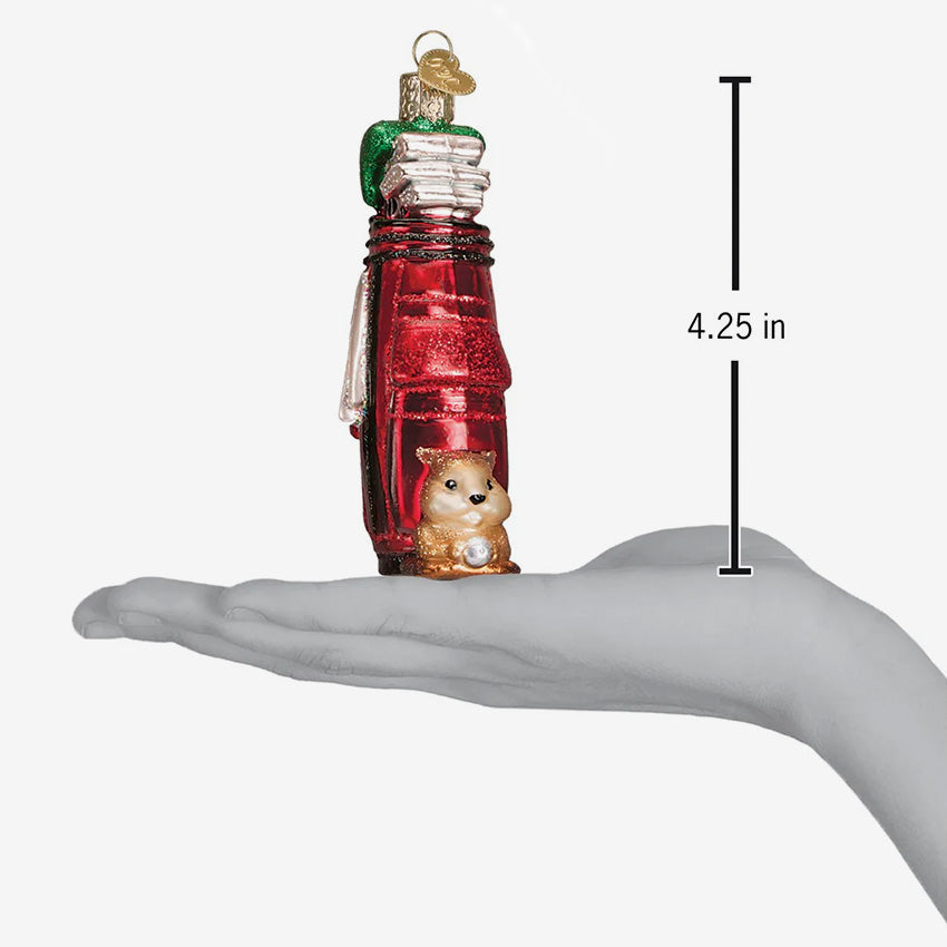 Old World Christmas | Blown Glass Ornament - Golf Bag