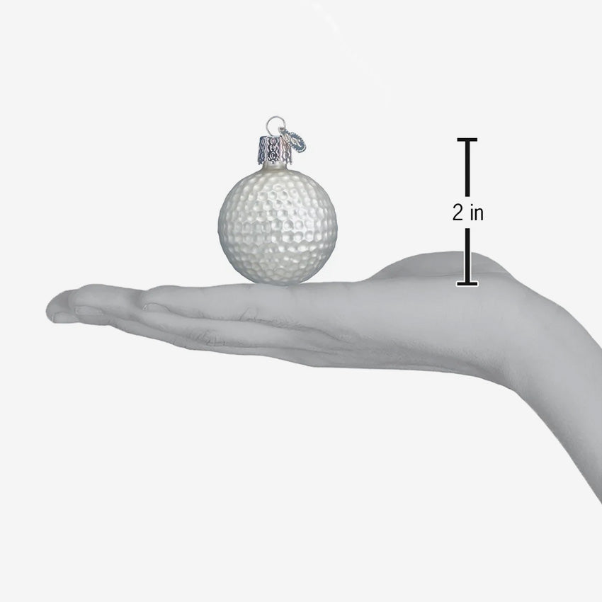 Old World Christmas | Blown Glass Ornament - Golf Ball
