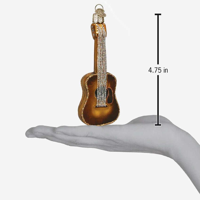Old World Christmas | Blown Glass Ornament - Guitar