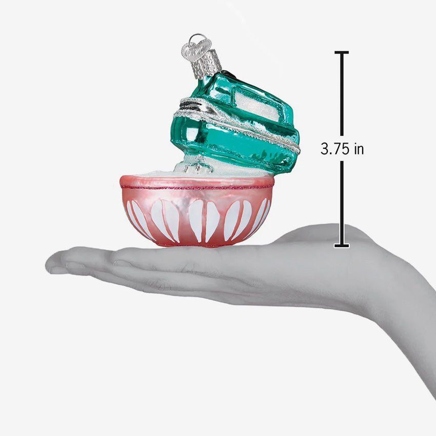 Old World Christmas | Blown Glass Ornament - Hand Mixer