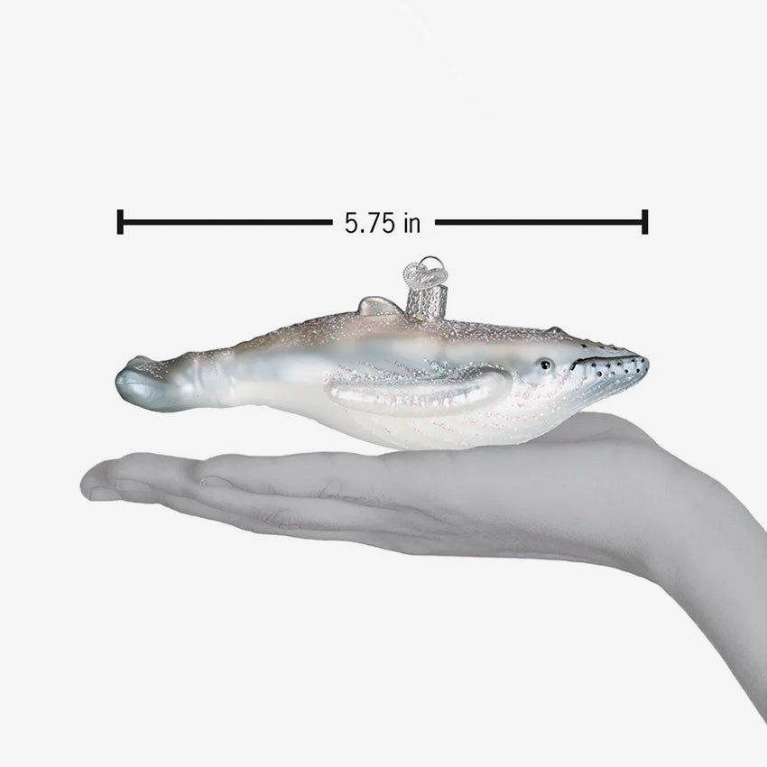 Old World Christmas | Blown Glass Ornament - Humpback Whale
