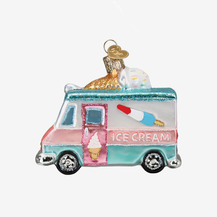 Old World Christmas | Ornement en verre soufflé - Camion de crème glacés